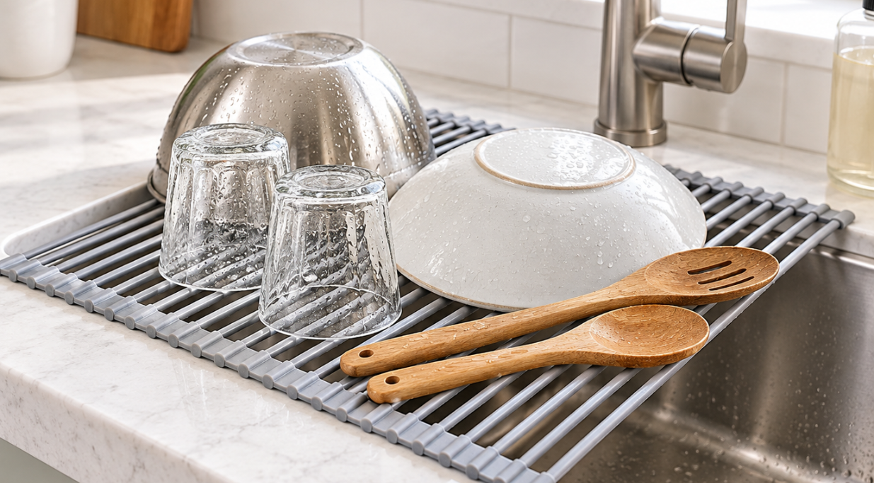 Over The Sink Dish Drying Rack
