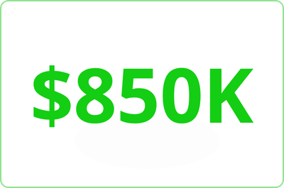 850k Potential Sustained Savings